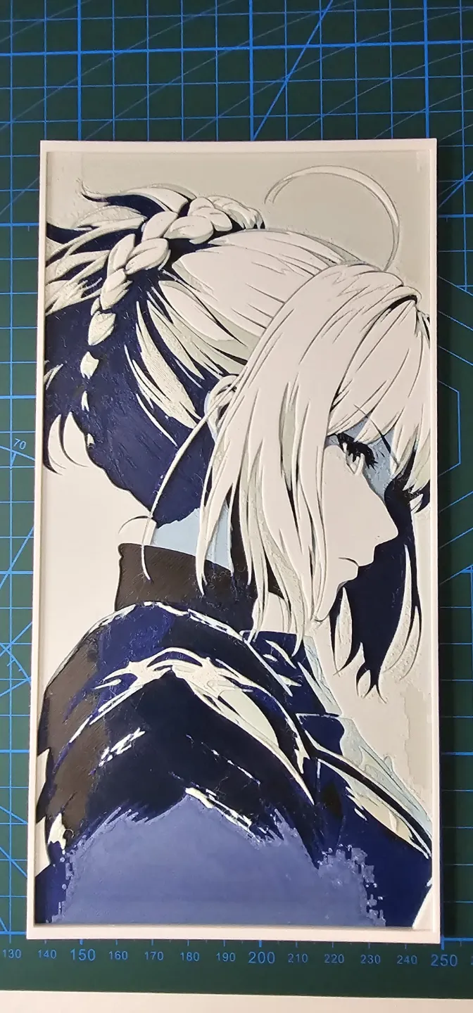anime Fate Saber - Free 3D Print Model - MakerWorld