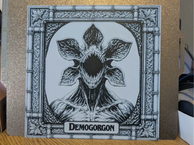 Demogorgon - stranger things - hueforge - 2 colour