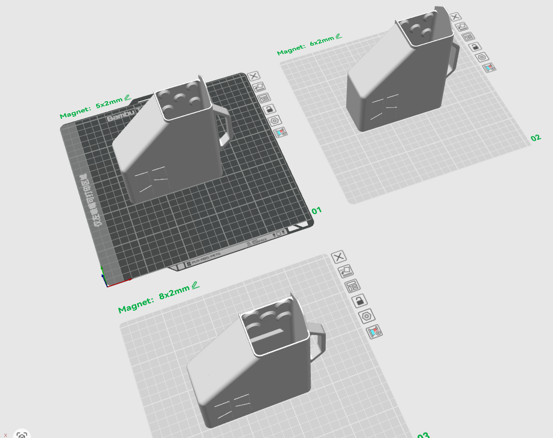 Miniatura 3 do modelo 3D X2D双形态模块化废料滑梯竹屎桶封闭式废料桶（兼容P2S、P1S）