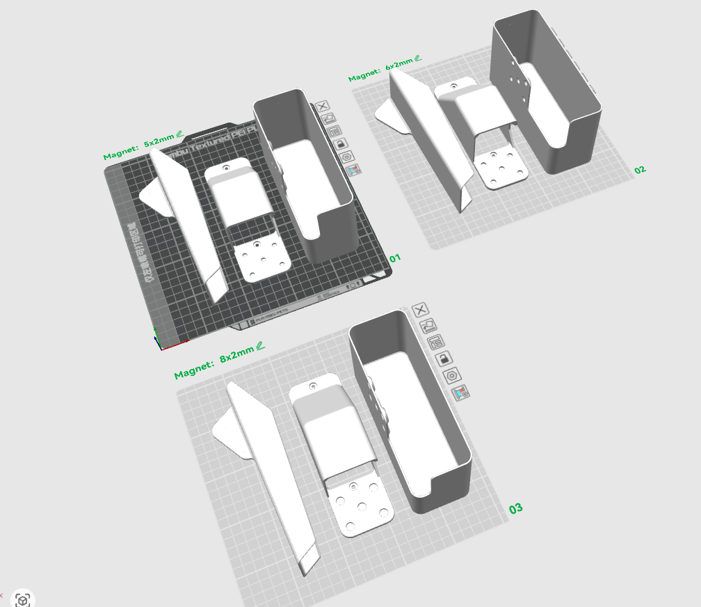Miniatura 1 do modelo 3D X2D双形态模块化废料滑梯竹屎桶封闭式废料桶（兼容P2S、P1S）