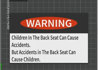 Funny Sign car joke