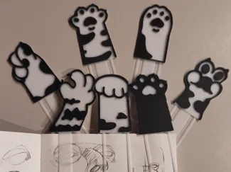 [NO AMS] Kitty Paw Bookmark