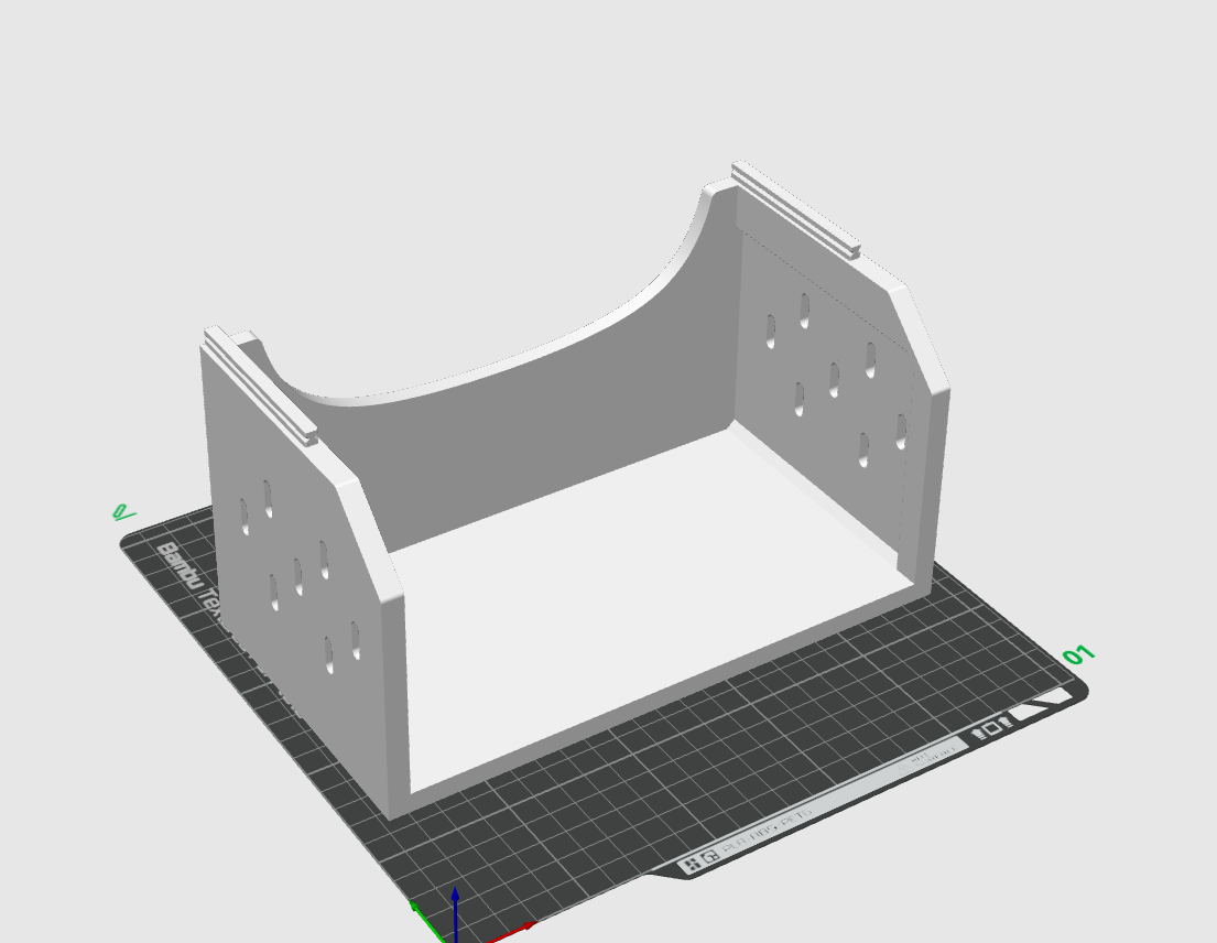 Miniatura 2 do modelo 3D 可堆叠桌面小收纳架（5mm宜家洞洞板）