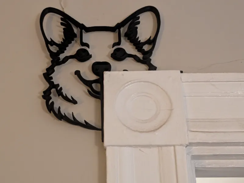 Corgi Door Topper Corner