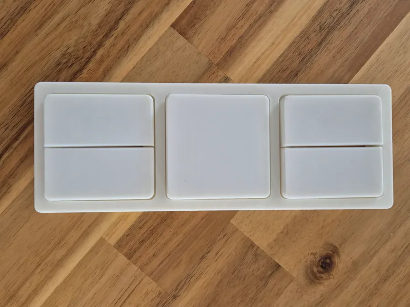 Shelly Wall Switch Cover 2fach, 3fach vertikal