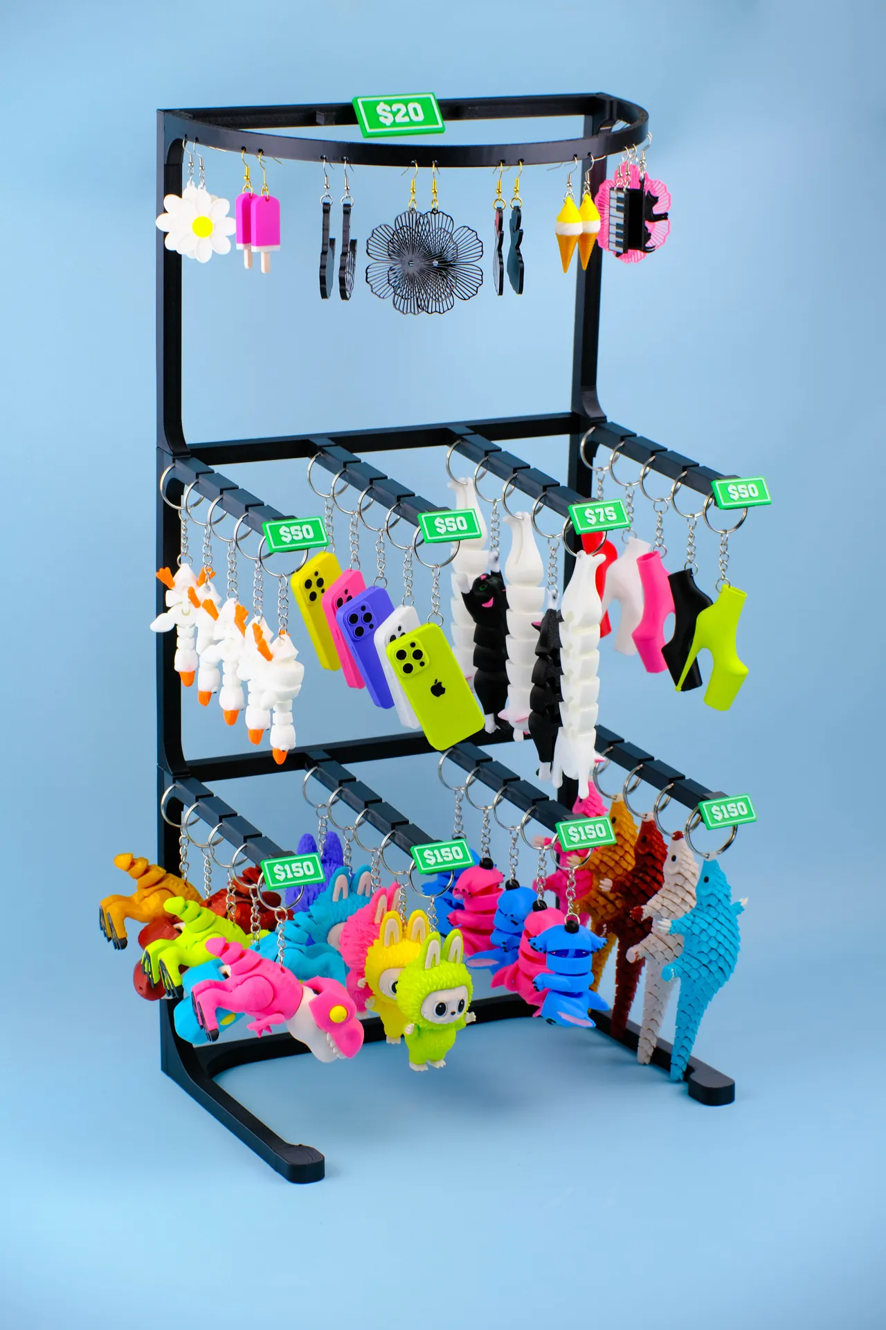 Modular stand for keychains and earrings view 2