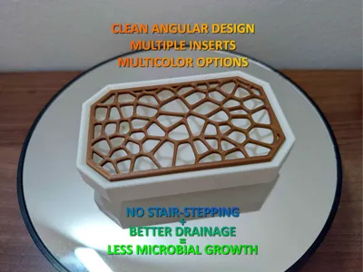 Angular Soap Dish Clean Design Better Drainage