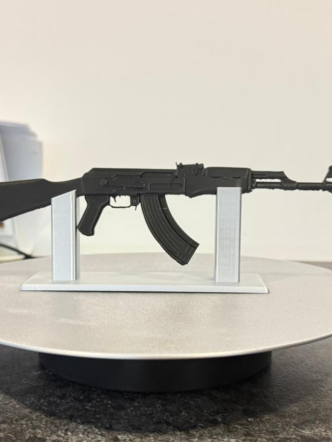 AK-47 Pixel Art - Free 3D Print Model - MakerWorld