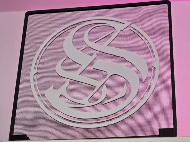 Sylosis Mesh Sign with supports