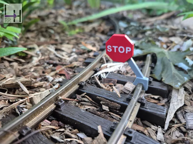 Stop Sign, On-Rail; code 330 rail