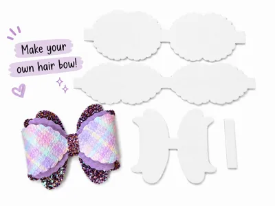 Layered Hairbow Template