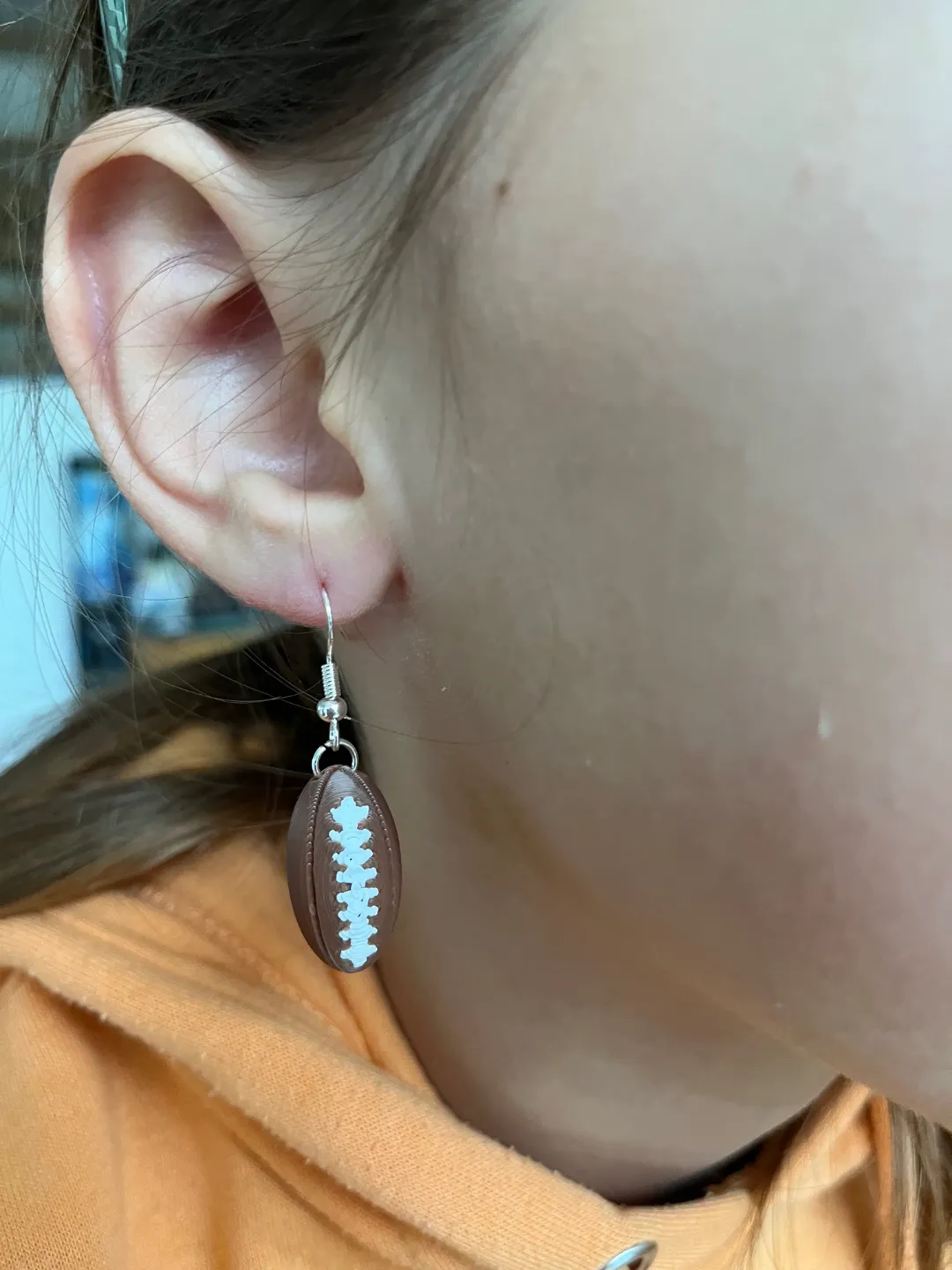 Earrings Football view 2
