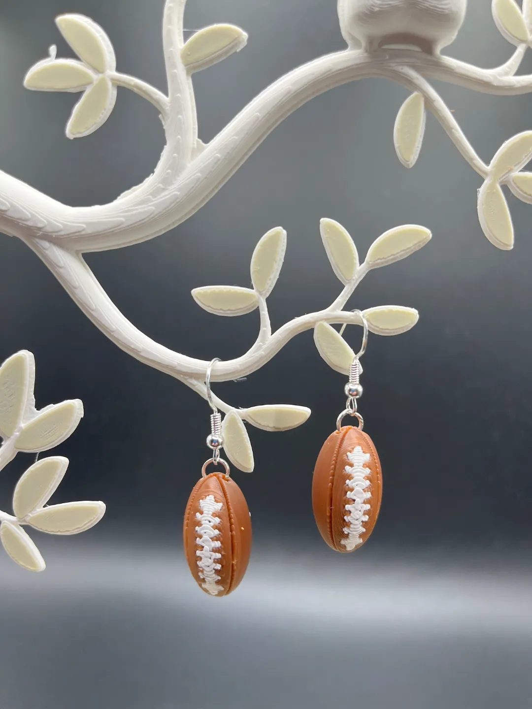 Earrings Football view 3