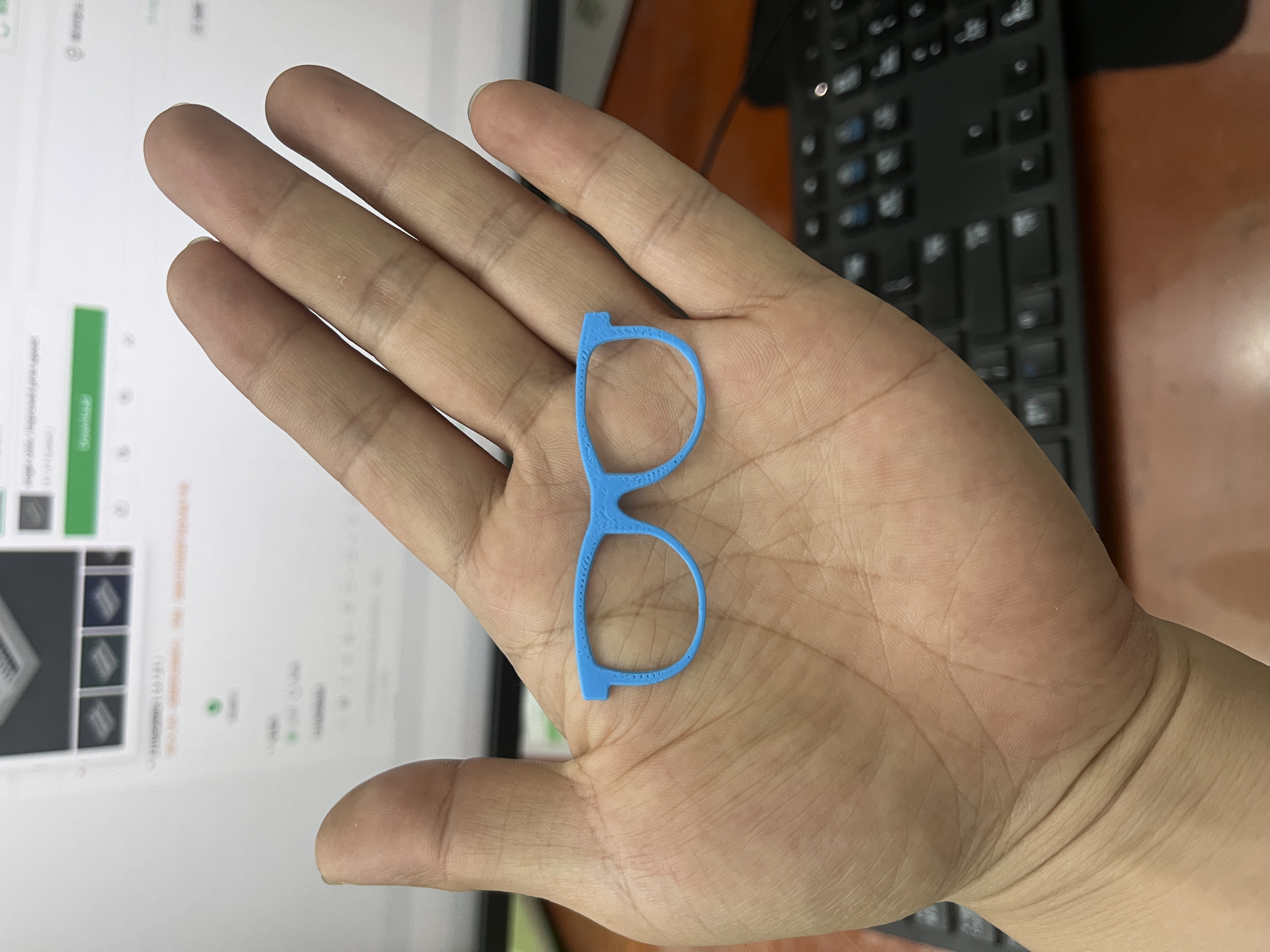Miniatura 3 do modelo 3D 一体打印眼镜盒（免支撑免组装免五金）