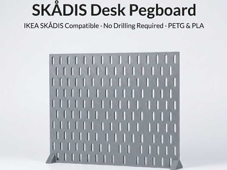 IKEA SKÅDIS Pegboard Desk Mount Double-Sided Tape