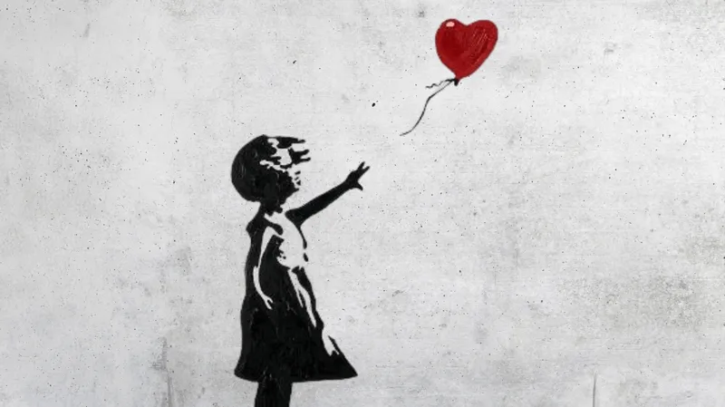Banksy - Girl With a Balloon - CMYK Lithophane