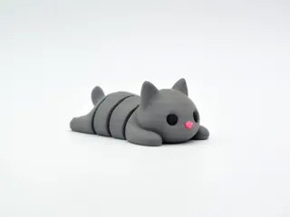 Flexi Cat - Articulated Keychain
