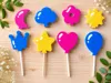 Party Cake Topper Set- editable hole