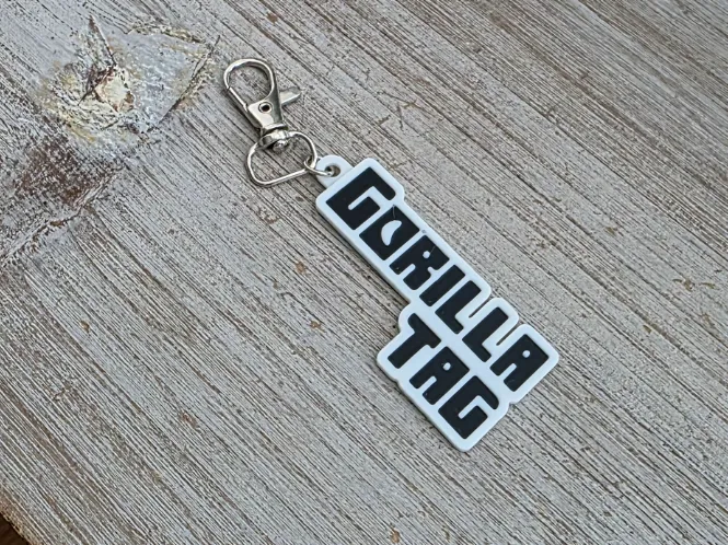 Gorilla Tag VR video game keychain