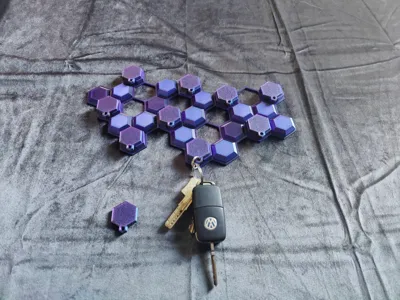 Hexa Keychain mag board