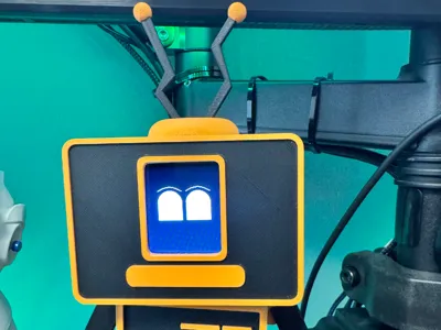 Cute Robot with HomeAssistant Display Face!