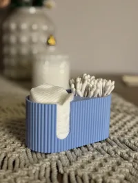 Range-cotons et éponge pour salle de bain — photo 3