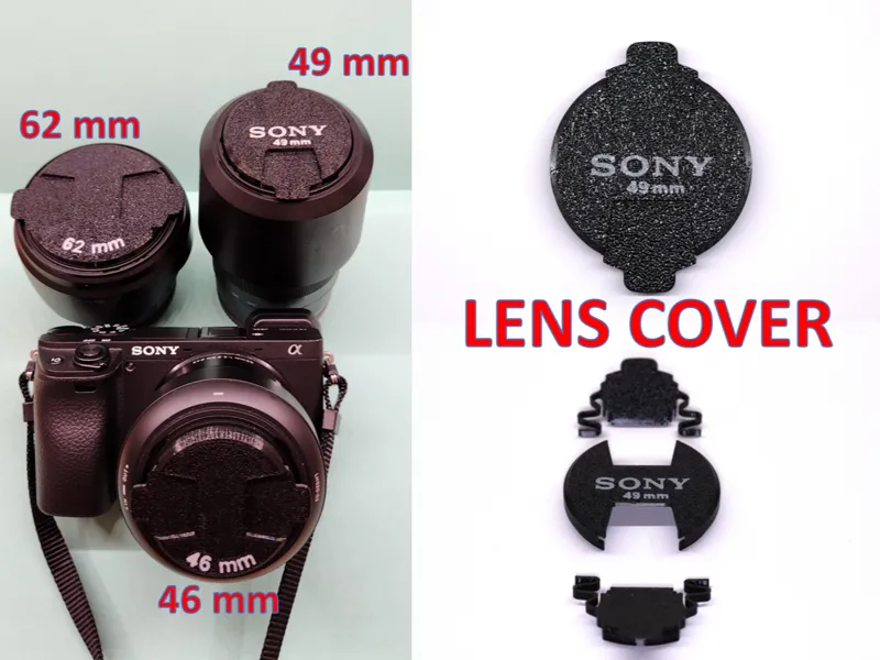 Lens covers - 46, 49 and 62 mm