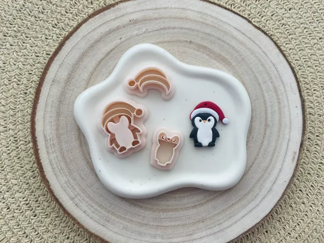 Pinguin Polymer Clay Earrings Cutter
