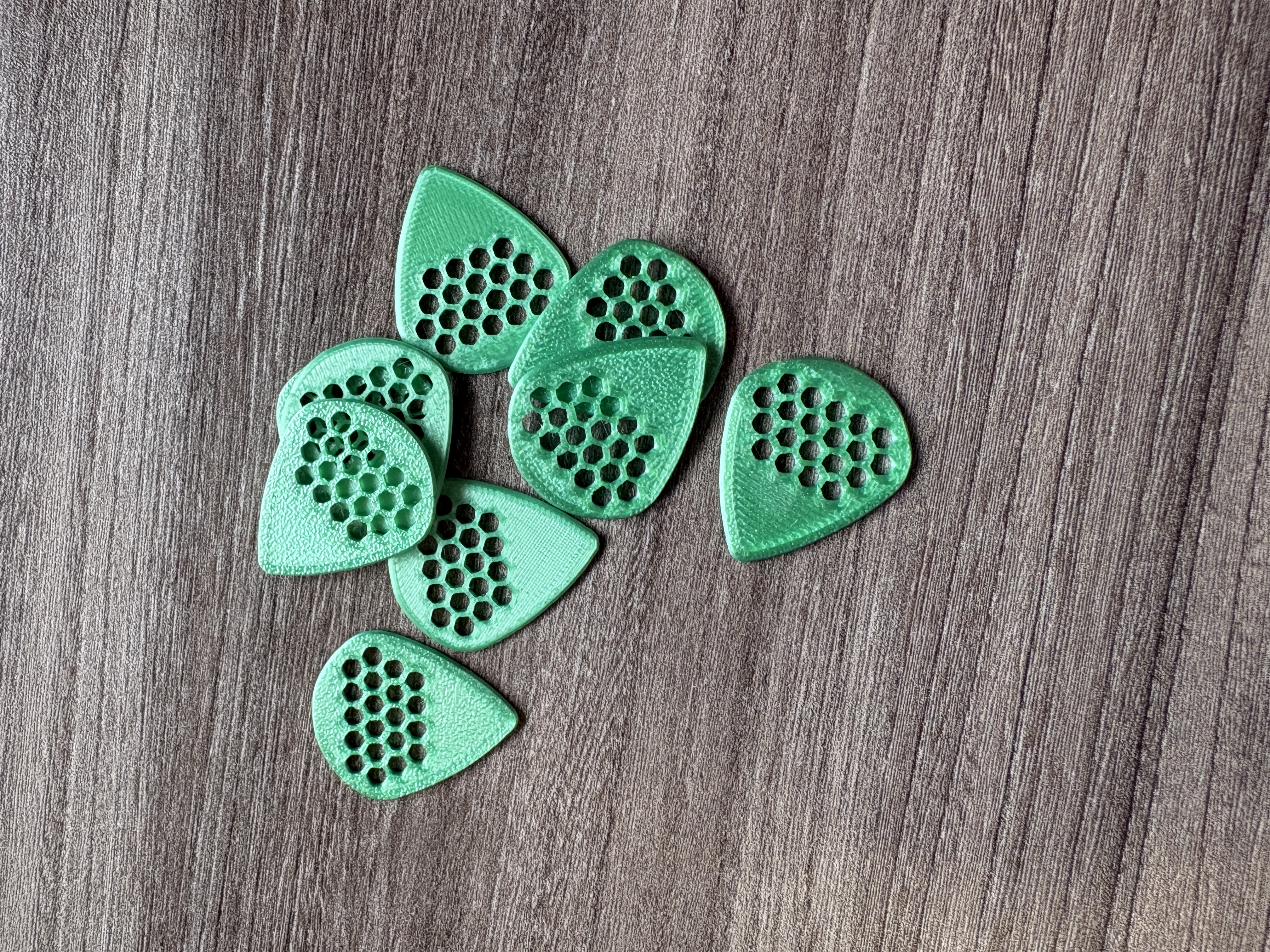 Miniatura 5 do modelo 3D HexPick Guitar pick