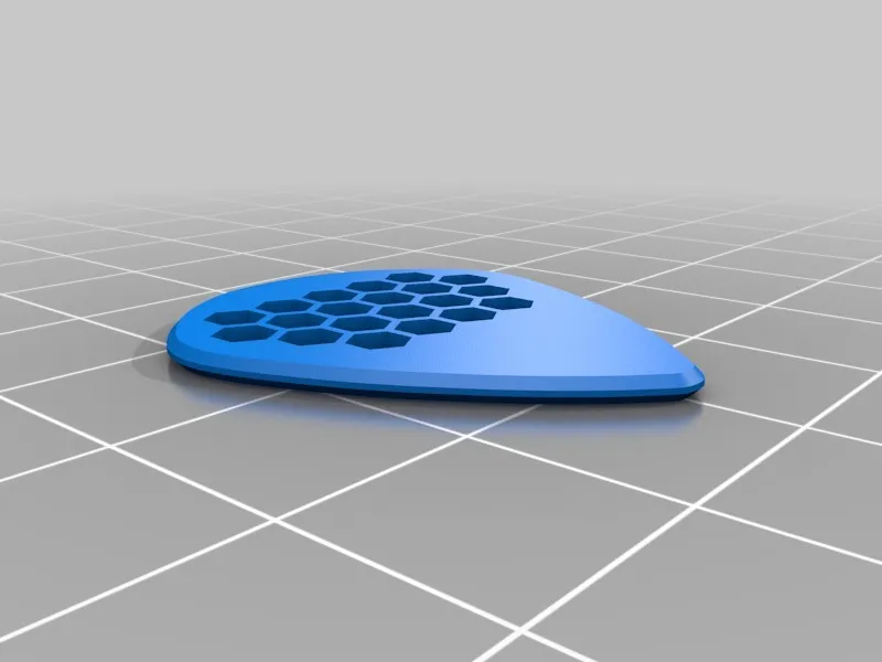 HexPick Guitar pick view 3