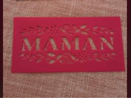 Pochoir à usage unique "MAMAN"