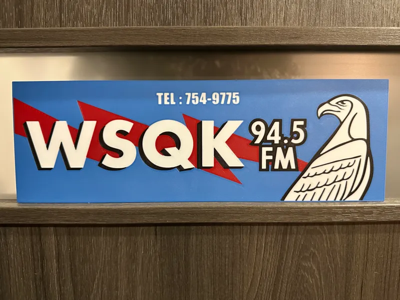 Stranger things 5 - WSQK radio logo