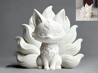 祥瑞灵狐九尾