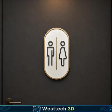 Modelo para impresión 3D: Toilette & Badezimmer — vista de referencia 3