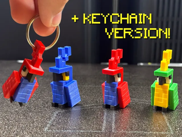 Parrot (Customizable + keychain version!)