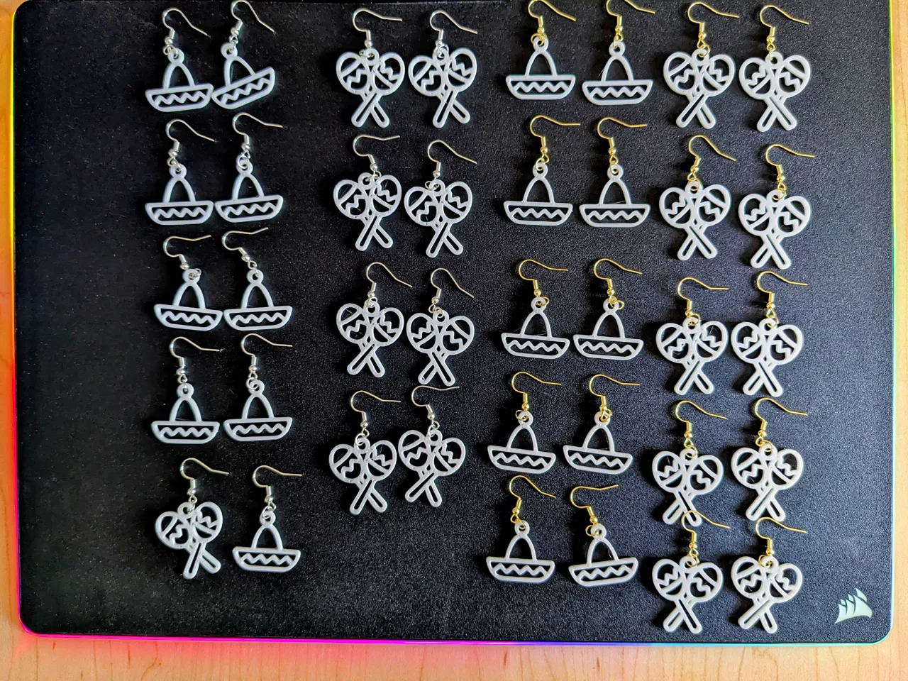 Cinco de Mayo earrings view 3