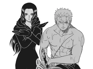 OnePiece Zoro and Robin