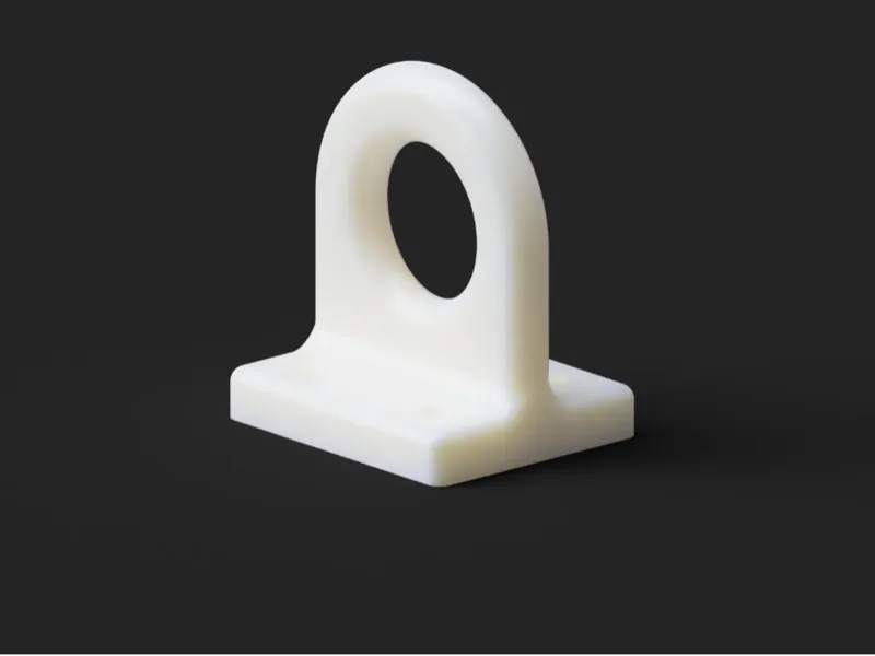 Minimalist Ceiling Bracket for Clothes Rod