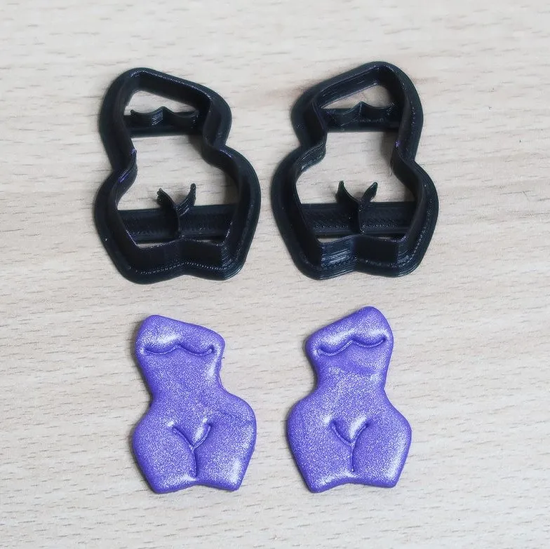 Emporte-pièces Boucles d'oreilles Corp de Femme view 2