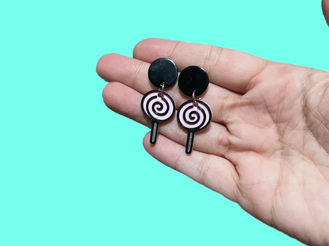 Pendientes piruleta Retro Pop 90s
