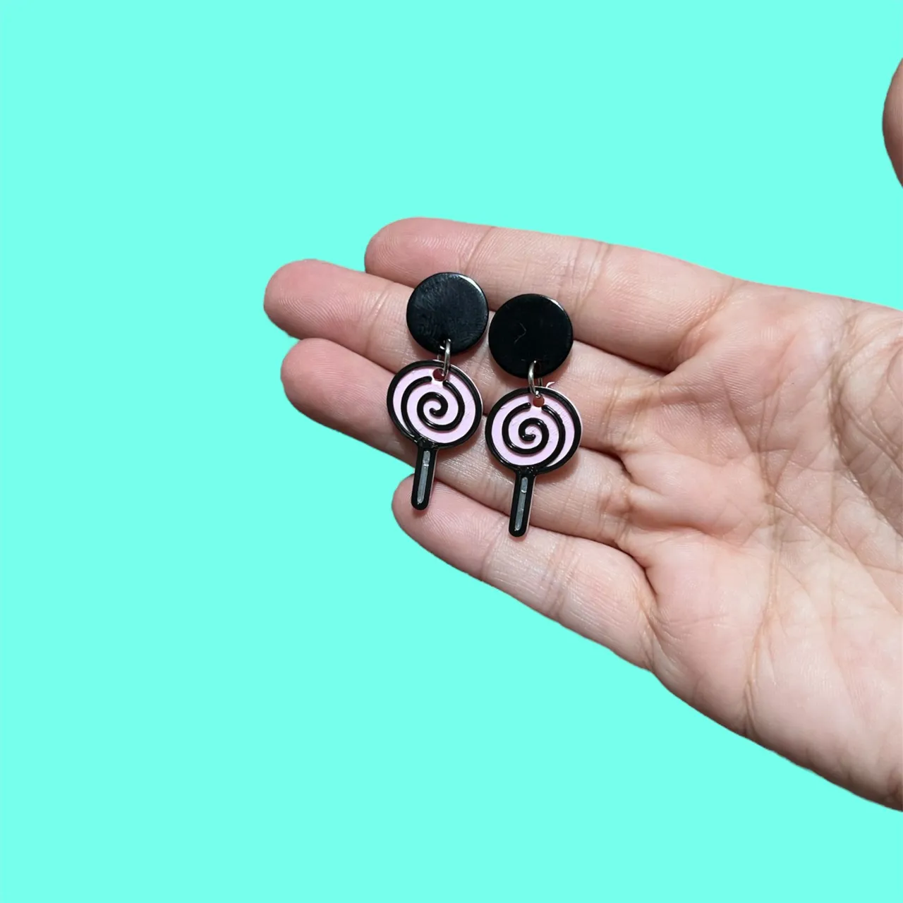 Pendientes piruleta Retro Pop 90s view 2