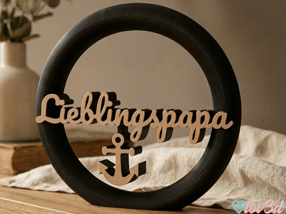 Lieblingspapa Nautical Anchor Sign - Father's Day
