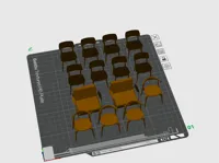 Chaises miniatures pour maquette — photo 2