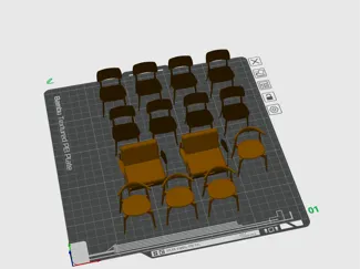 Sillas MOBILIARIO para maqueta