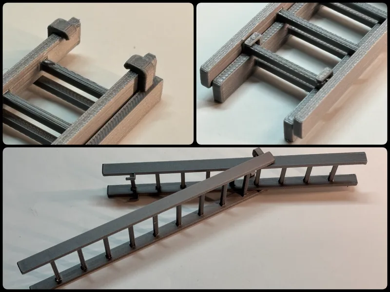 Miniature ladder - adjustable & functional