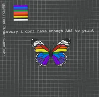 Rainbow butterfly! (10 colour total)