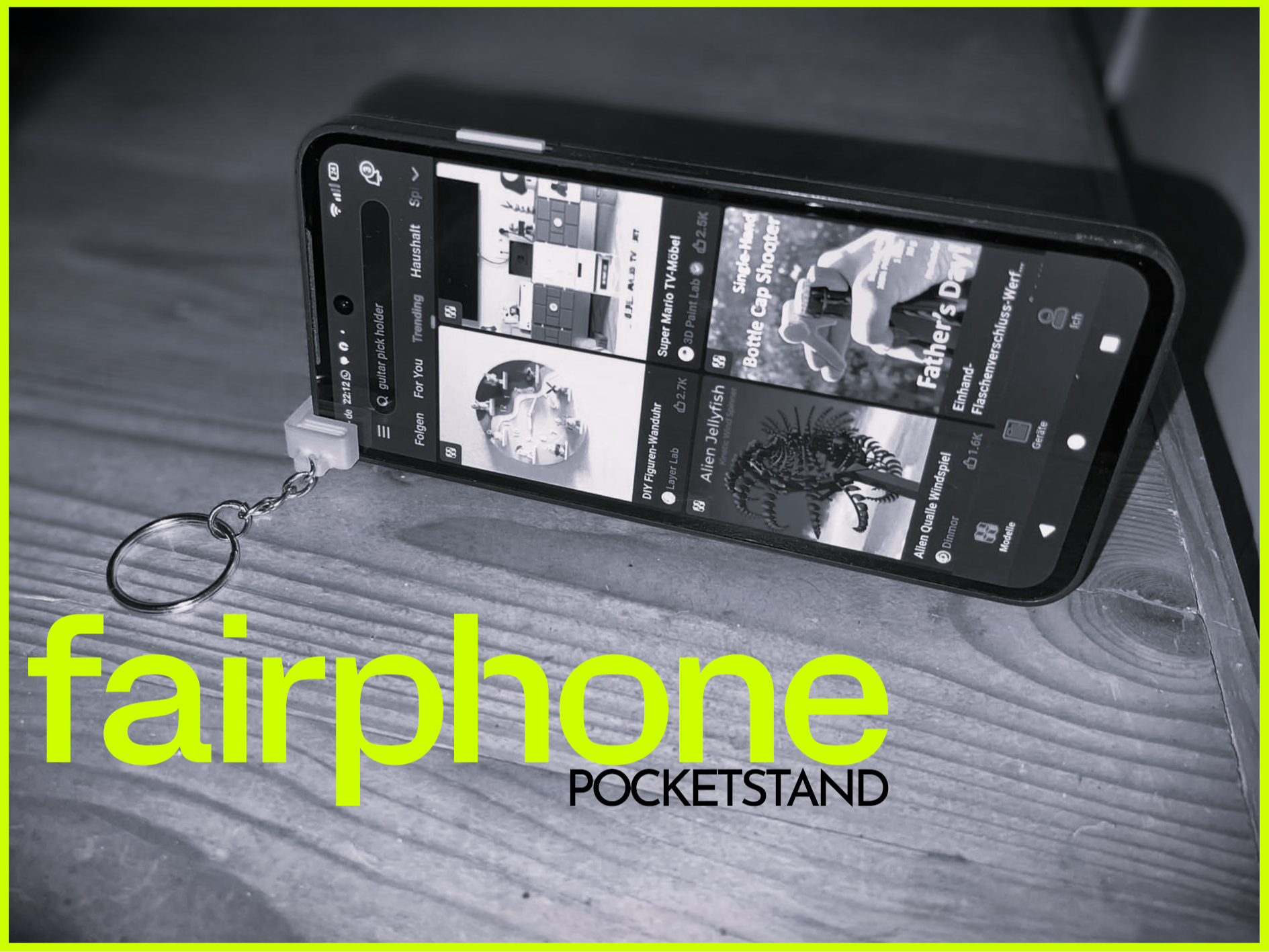 UltraCompact FAIRPHONE GEN6 Stand & Keychain