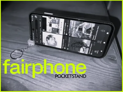 UltraCompact FAIRPHONE GEN6 Stand & Keychain