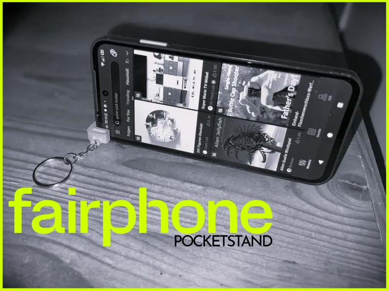 UltraCompact FAIRPHONE GEN6 Stand & Keychain