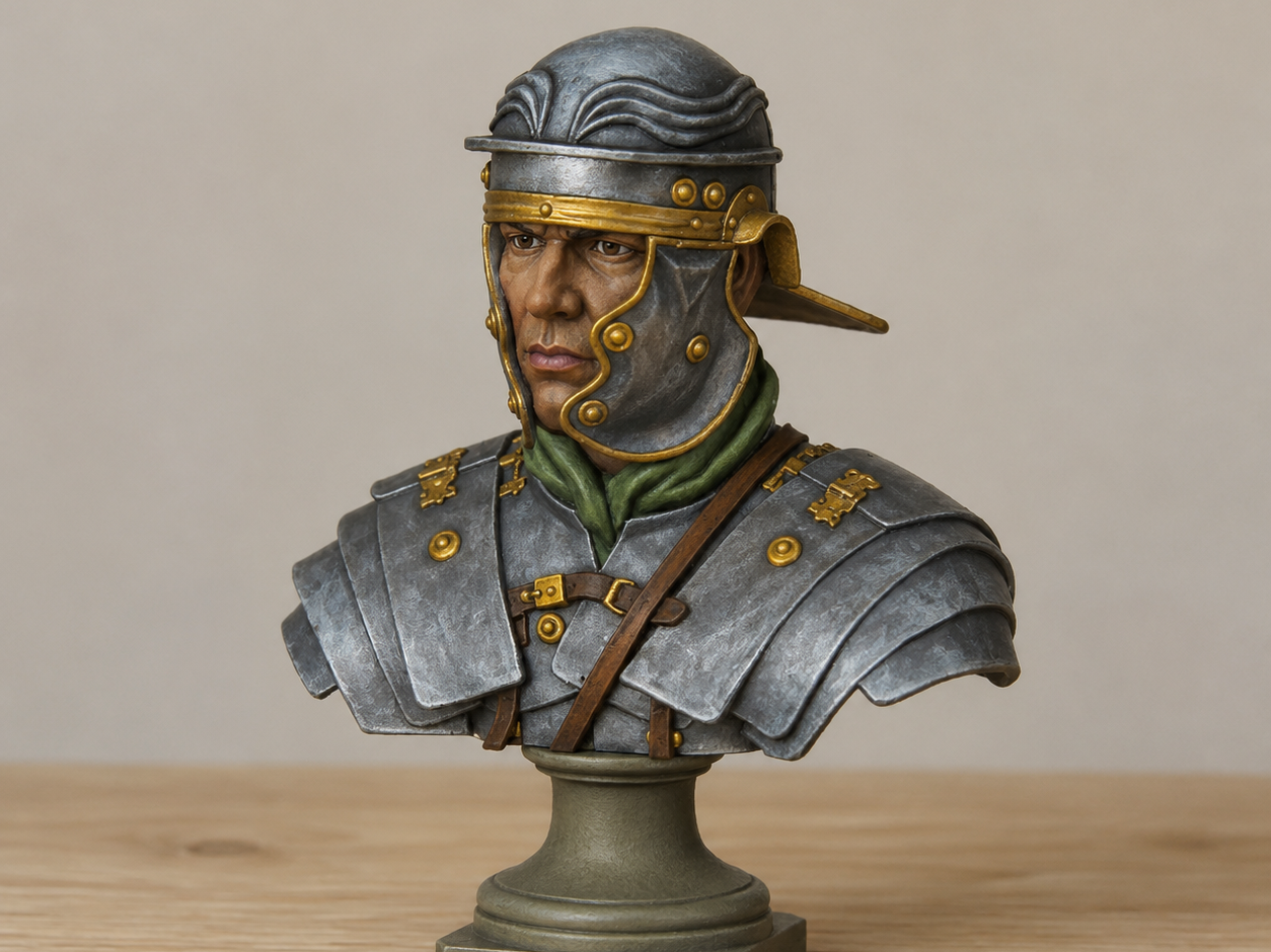 Busto legionario romano